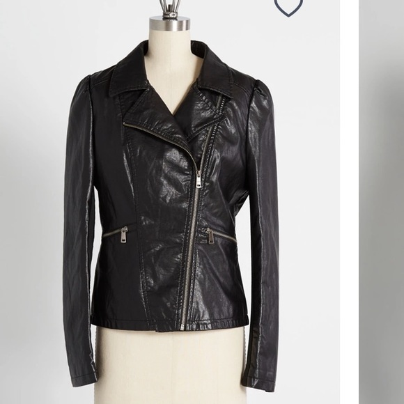 NWT LA COALITION Black Vegan Leather Jacket - Picture 3 of 16